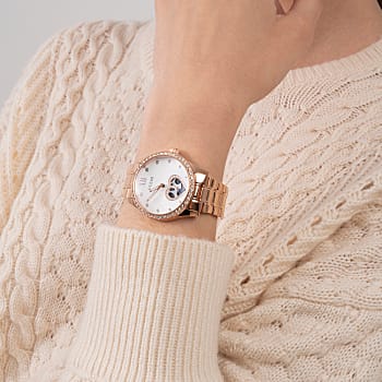 GUESS Rose Gold Tone Stainless Steel Woman's Watch | GW0380L3 | Time Watch Specialists