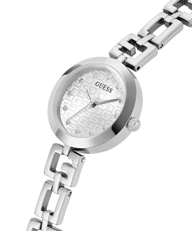 GUESS Silver-Tone Analog Woman's Watch | GW0549L1 | Time Watch Specialists