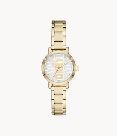 DKNY Soho Gold Dial and Gold Steel Bracelet 36mm Women's Watch | NY6647 | TIME Watches