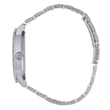 Hallmark Gents Silver Bracelet Black Dial Watch | HF1452B | Time Watch Specialists