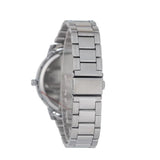 Hallmark Gents Silver Bracelet Black Dial Watch | HF1452B | Time Watch Specialists
