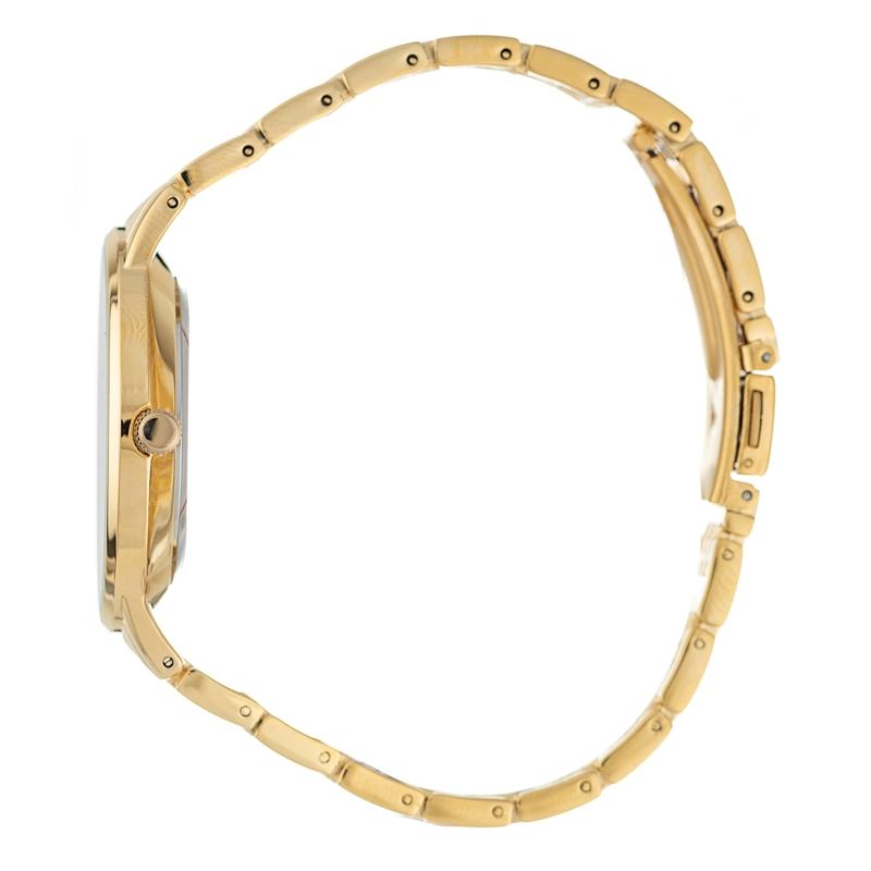 Hallmark MensGold Mesh White Dial Watch | Time Watch Specialists