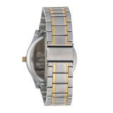 Hallmark MensTwo-Tone Metal Strap White Dial Watch | Time Watch Specialists