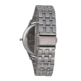 Hallmark Silver Bracelet Black Dial Men's Watch | HF1472B | Time Watch Specialists