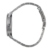 Hallmark Silver Bracelet Black Dial Men's Watch | HF1472B | Time Watch Specialists