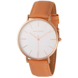 Hallmark White Dial Tan Leather Men's Watch - HL2044T | Time Watch Specialists