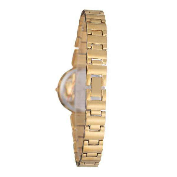 Hallmark Womens Gold White Dial Watch | HA1399C