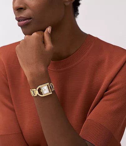 Harwell Three-Hand Gold-Tone Stainless Steel Woman's Watch | ES5327 | Time Watch Specialists