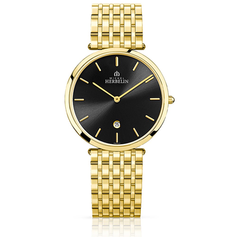 Herbelin Epsilon Gold Men's Watch - 19416/BP14N | Time Watch Specialists