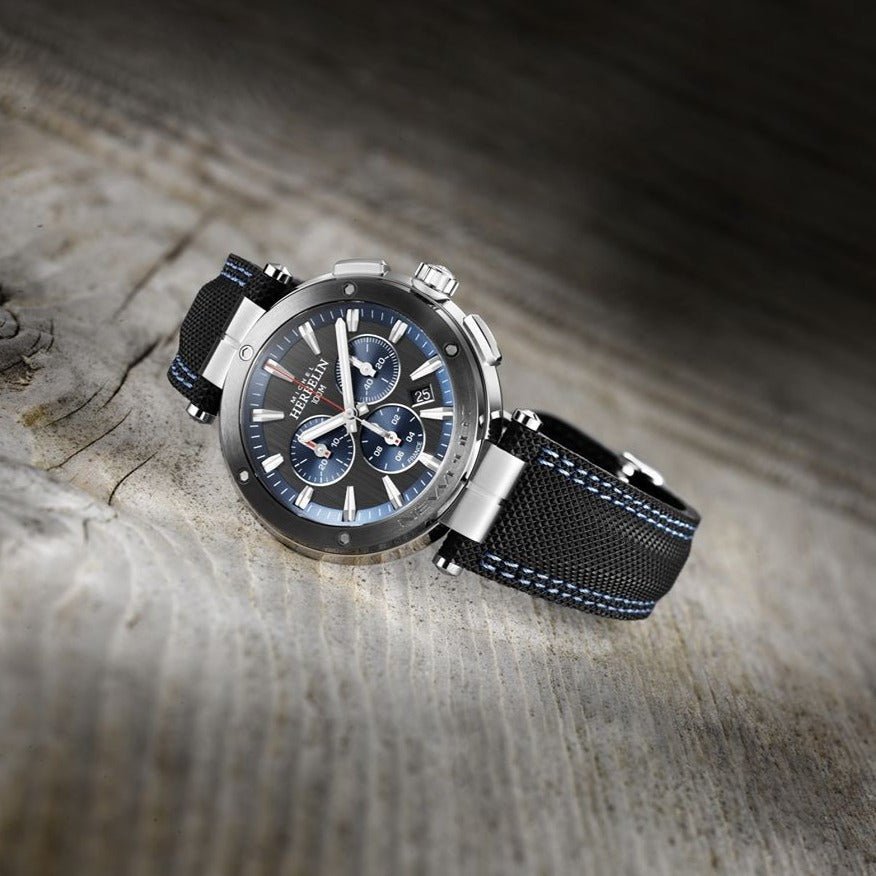 Herbelin Newport Chronograph Men's Watch - 37688/AG65 | Time Watch Specialists