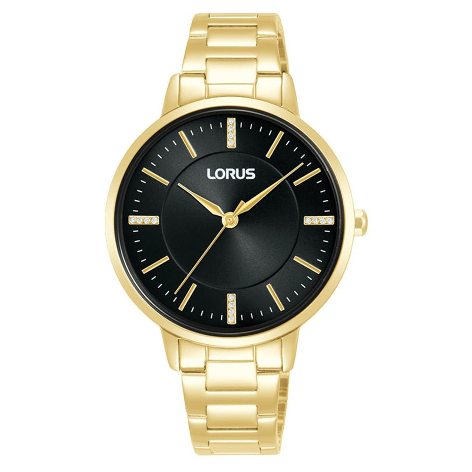 Lorus Black Sunray Dial Woman's Watch | RG254WX9 | Time Watch Specialists