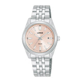 Lorus Pink Sunray Dial Stainless Steel Woman's Watch | RJ277BX9 | Time Watch Specialists