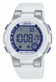 Lorus Sports White Rubber Strap Digital Men's Watch | R2359KX9 | Time Watch Specialists
