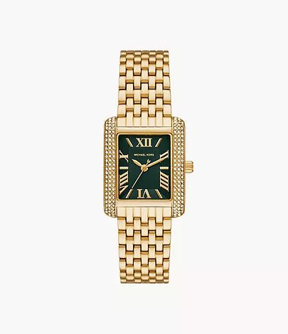 Buy Michael Kors Emery Three Hand Gold Tone Stainless Steel