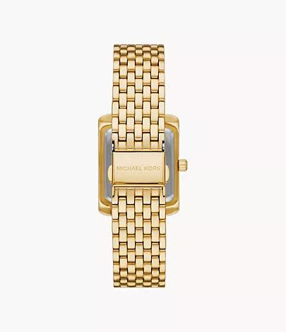 Buy Michael Kors Emery Three Hand Gold Tone Stainless Steel