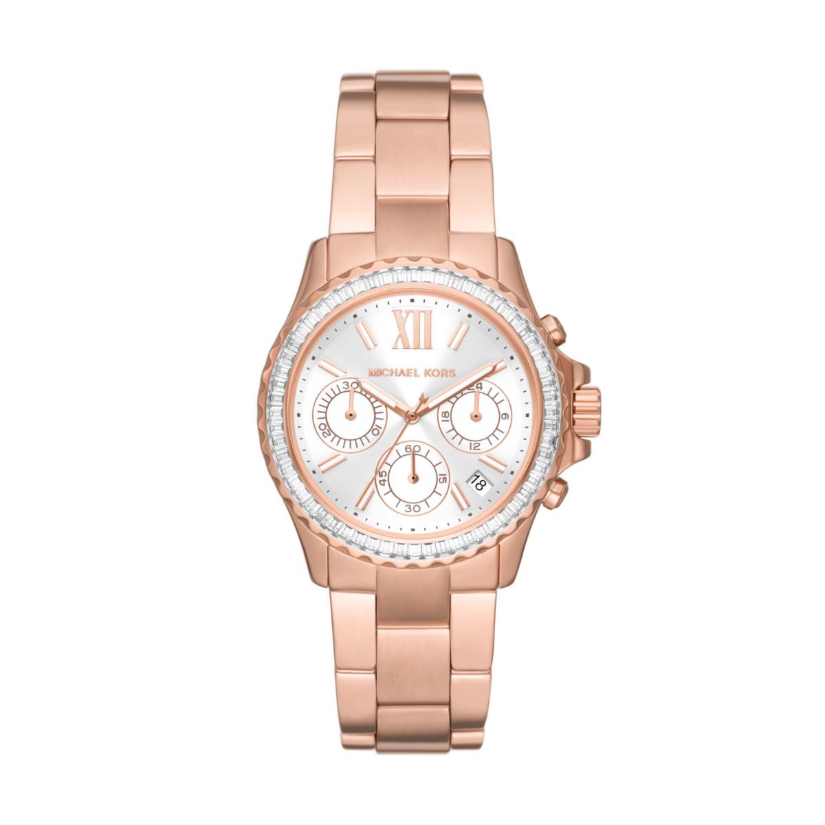 Michael Kors Everest Chronograph Rose Gold Women's Watch - MK7213 | Time Watch Specialists