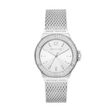 Michael Kors Lennox Three-Hand Stainless Steel Mesh Woman's Watch | MK7337 | Time Watch Specialists
