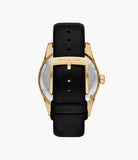 Michael Kors Lexington Three-Hand Black Leather Woman's Watch | MK4748 | Time Watch Specialists