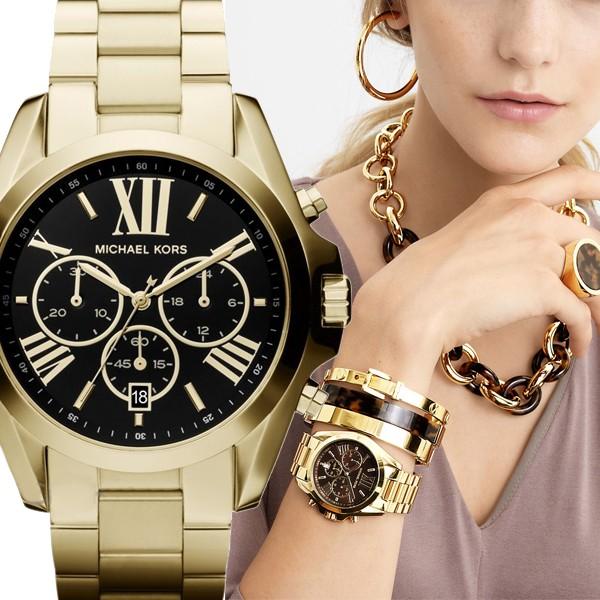 Michael Kors Oversized Bradshaw Gold Round Stainless Steel Women's Watch | MK5739 | Time Watch Specialists
