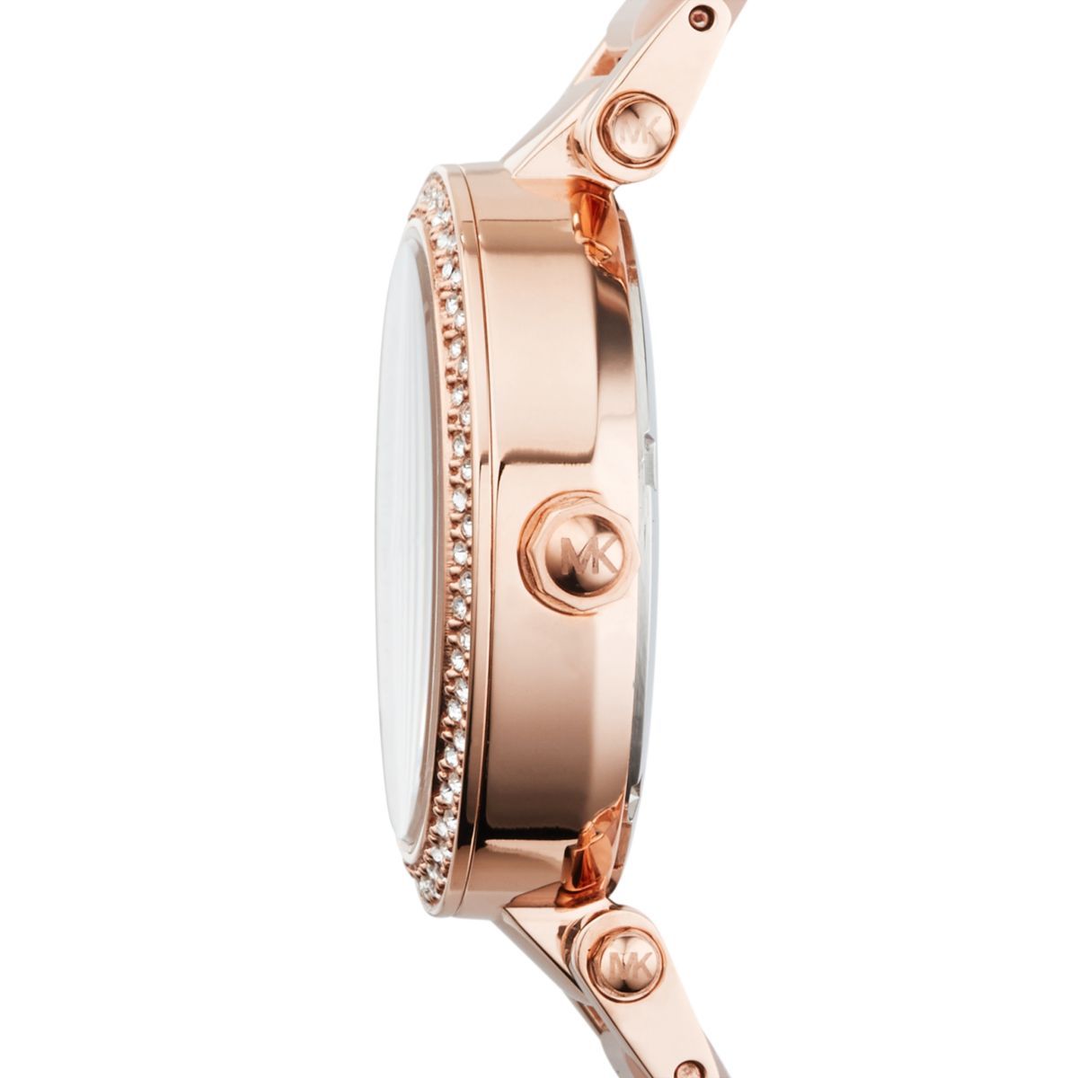 Michael Kors Parker Rose Gold Round Acetate Women's Watch - MK6110 | Time Watch Specialists