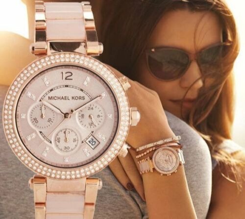 Michael kors ladies rose gold parker watch mk5896 Clearance