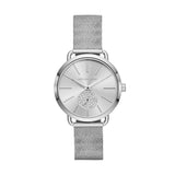 Buy Michael Kors Portia Silver Round Stainless Steel Women s Watch