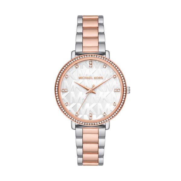 Michael Kors Pyper Three-Hand Two-Tone Alloy Woman's Watch | MK4667 | Time Watch Specialists