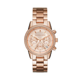Michael Kors Ritz Rose Gold Round Stainless Steel Women's Watch - MK6357 | Time Watch Specialists