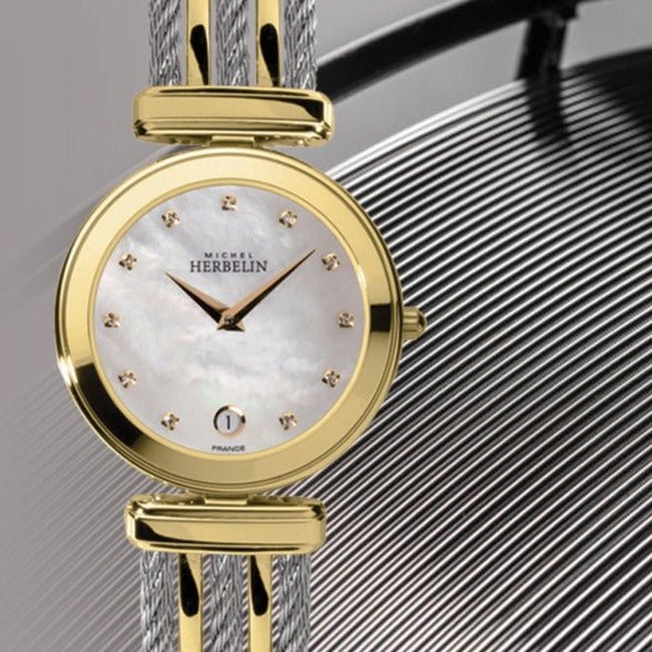Michel Herbelin Cable Quartz Women's Watch - 19415/BT62 | Time Watch Specialists