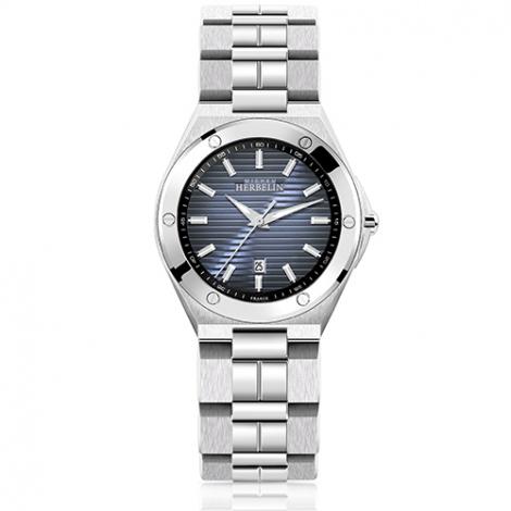 HERBELIN Cap Camarat Silver Dial and Blue Steel Bracelet 34mm Women's Watch | 14245/B15 | TIME Watches