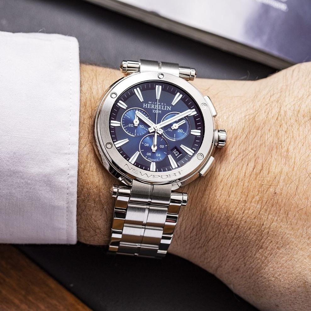 Michel Herbelin Newport Chronograph Men's Watch | Time Watch Specialists
