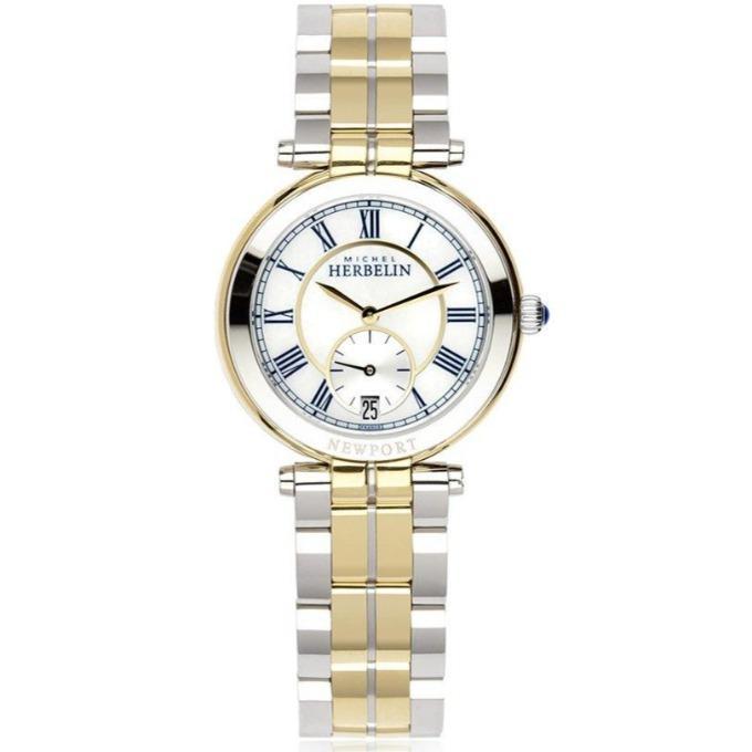 Michel Herbelin Newport Quartz Two Tone Gold Women's Watch - 18384/BT29 | Time Watch Specialists