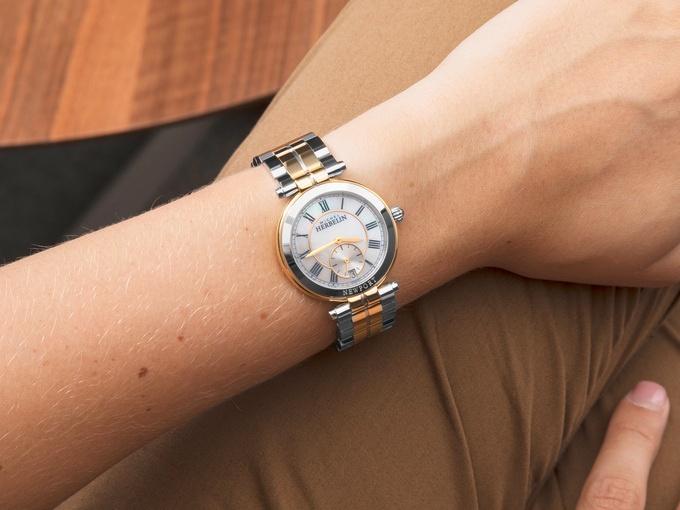 Michel Herbelin Newport Quartz Two Tone Gold Women's Watch - 18384/BT29 | Time Watch Specialists