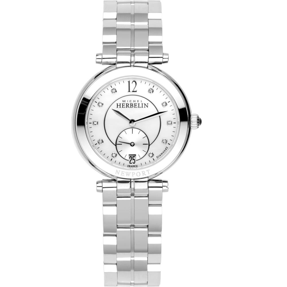 Michel Herbelin Newport Silver Women's Watch - 18384/B89 | Time Watch Specialists