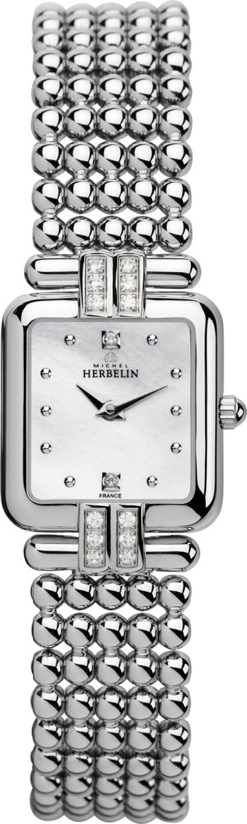 HERBELIN Equinoxe Mother of Pearl Dial and Silver Steel Bracelet Women's Watch | 17473/12XB59 | TIME Watches