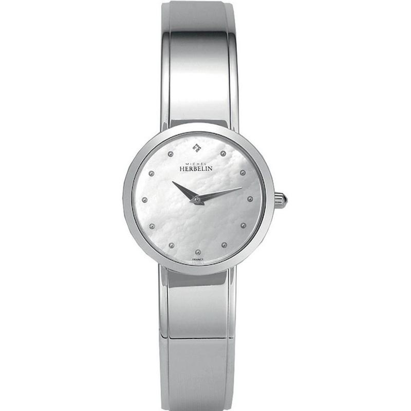 HERBELIN M - Band Mother of Pearl Dial and Silver Steel Bracelet 28mm Women's Watch | 17056/B19 | TIME Watches