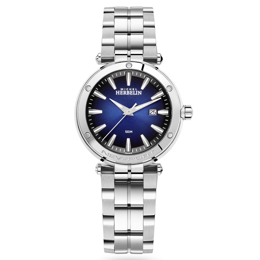 Michel Herbelin Women’s Newport Stainless Steel Bracelet Blue Dial - 14288/B15 | Time Watch Specialists