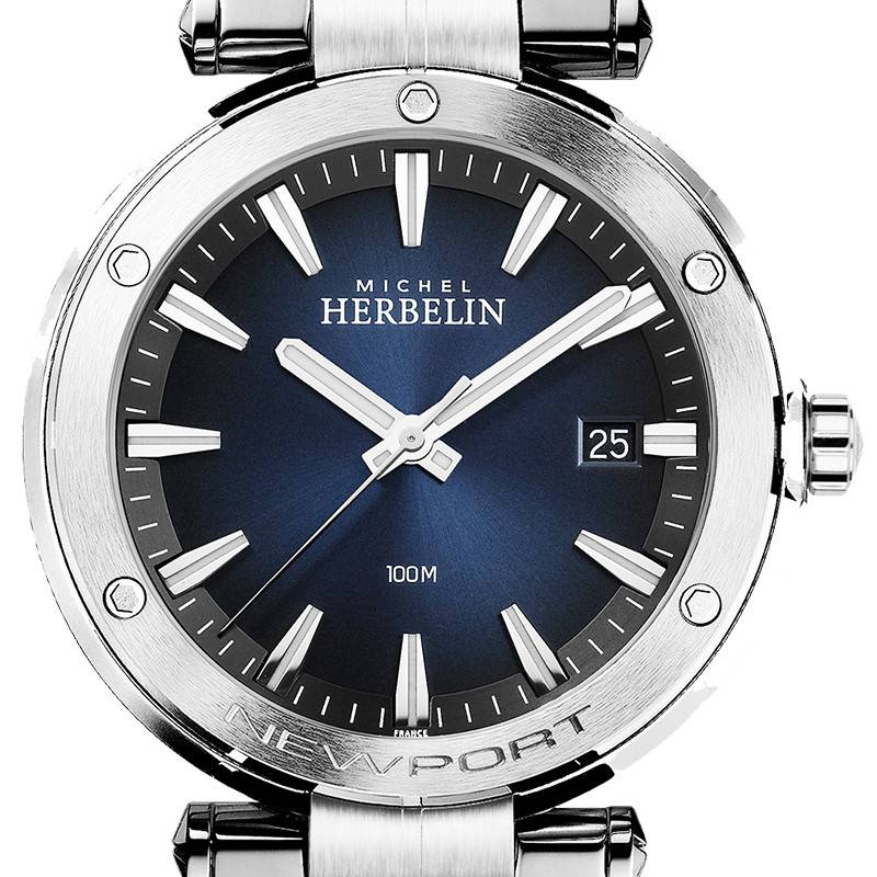 Michel Herbelin Women’s Newport Stainless Steel Bracelet Blue Dial - 14288/B15 | Time Watch Specialists