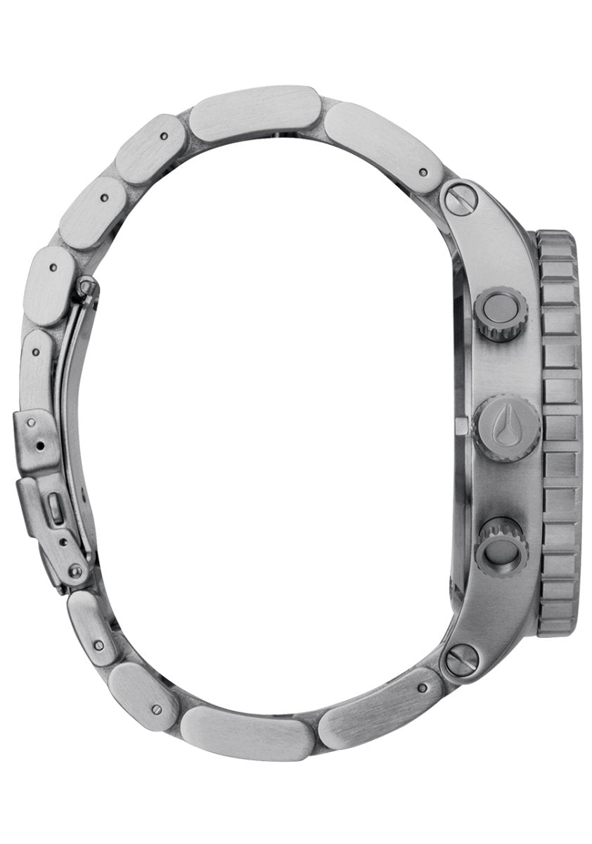 Nixon 51-30 Chrono - Silver & Turquoise Men's Watch | A13892084-00 | Time Watch Specialists