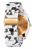 NIXON Analog Time Teller Acetate Black Tortoise Woman's Watch | A3272882-00 | Time Watch Specialists