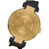 Nixon 'Chameleon' Black Gold & Navy Quartz Leather Women's Watch | A9922356-00 | Time Watch Specialists