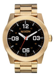 NIXON Champagne & Black Corporal Stainless Steel Men's Watch | A3465163-00 | Time Watch Specialists