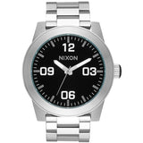 Nixon Corporal Stainless Steel Silver/Black Men's Watch | A346000-00 | Time Watch Specialists