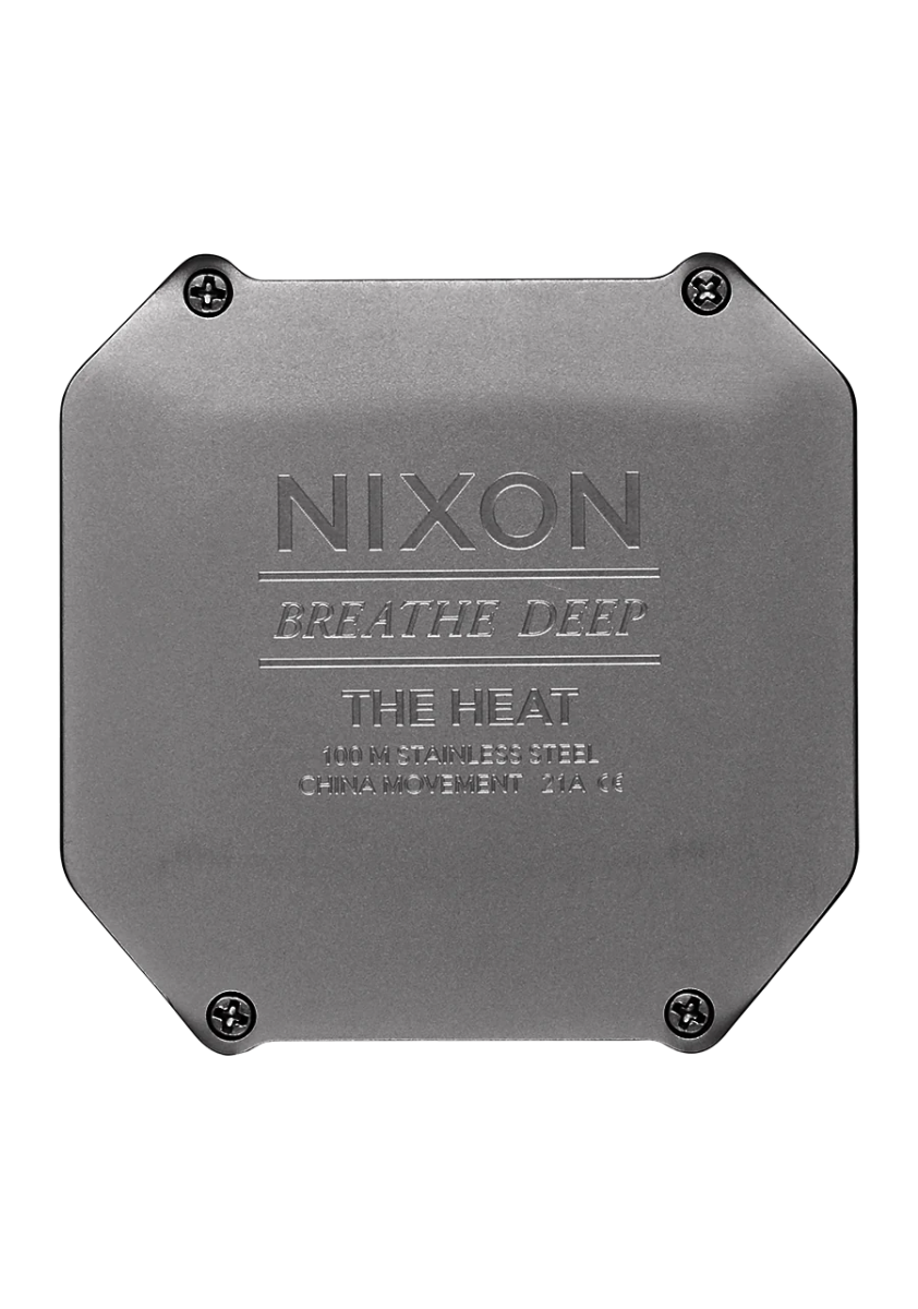 Nixon Heat Chronograph Rubber Strap Men's Watch | A13205106-00 | Time Watch Specialists