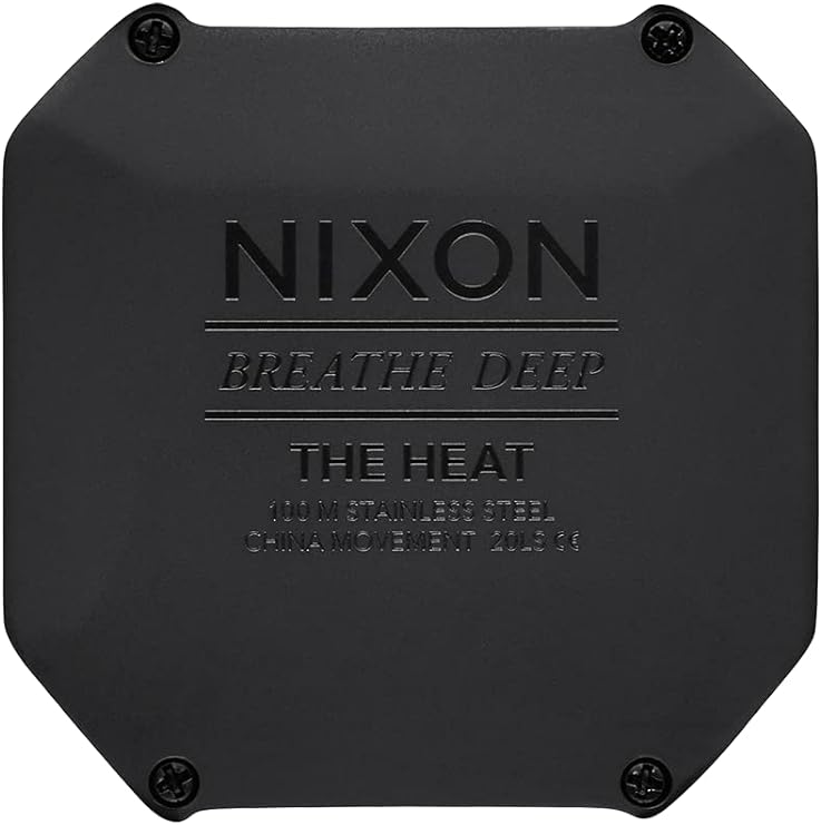Nixon Heat Digital Black Square Dial Unisex Watch | A13205154-00 | Time Watch Specialists