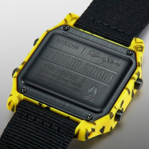 NIXON Rolling Stones Staple Unisex Watch | Yellow / Black | Time Watch Specialists