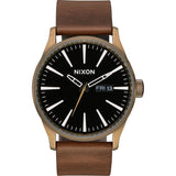 NIXON Sentry Leather Mens Watch | Time Watch Specialists