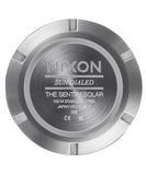 NIXON Sentry Solar Navy Sunray / Silver Stainless Steel Men's Watch | A13465091-00 | Time Watch Specialists