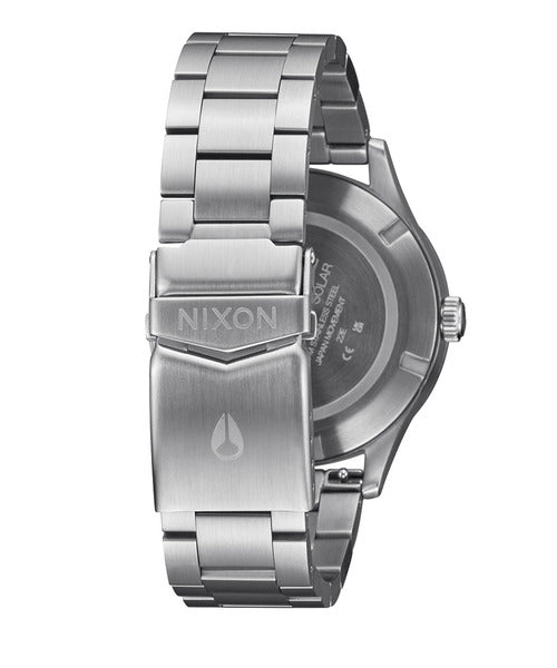 NIXON Sentry Solar Navy Sunray / Silver Stainless Steel Men's Watch | A13465091-00 | Time Watch Specialists