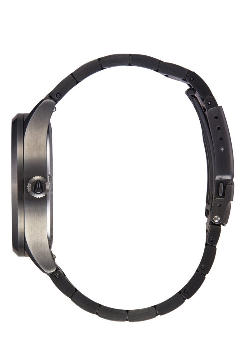 Nixon Sentry Solar Stainless Steel gunmetal Men's Watch | A1346131-00 | Time Watch Specialists